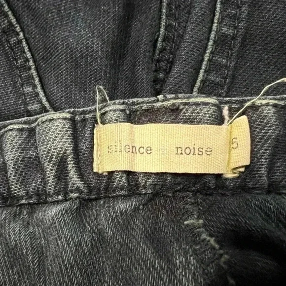 Silence and Noise Black Pull On Pant Size 25 - Picture 6 of 8